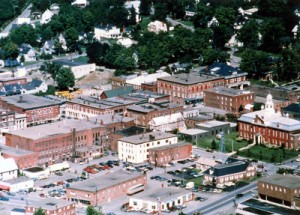Houlton Maine Town Aerial Visions, The Blue Moon Gallery Are Part Of SACAP In Downtown Houlton Maine