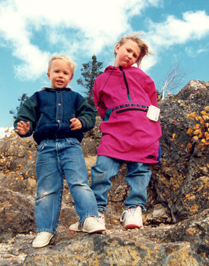 Maine, Come On, We Want To Climb Haystack Mountain Dad. Taking Pictures Holds Up The Climb In Maine.