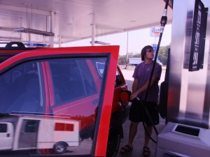 Thirsty Jeep Ferrying, Shuttling Youngest Son Elliot To Colorado College.