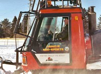 Maine Snowmobiling Pumps Lots Of Money In To The Local Economy Maine Snowsled Groomer Taking Care Of Linneus ME Area Trails