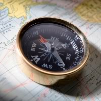 Set Your Course For Maine, Vacationland Maine, Point That Compass North.