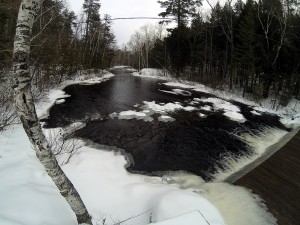 maine river water falls photo