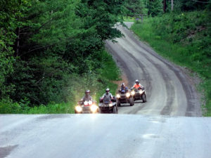ATV Four Wheelers Hitting The Trails.